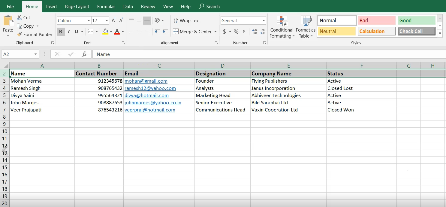 Feature: Import Excel Data to Tigersheet